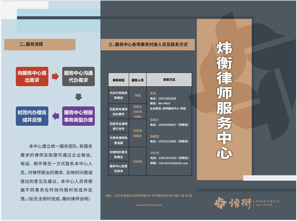 学党史办实事系列（一）唱响炜衡服务新理念 建立炜衡律师服务中心